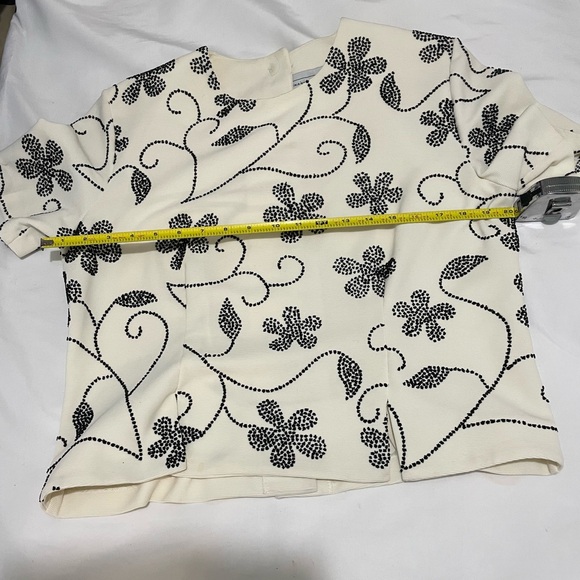 Sz 14W Alexandra Michaels  vest white & black - Picture 8 of 8